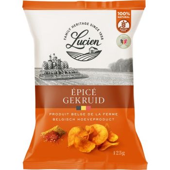 Lucien Chips Épicé Gekruid 125g